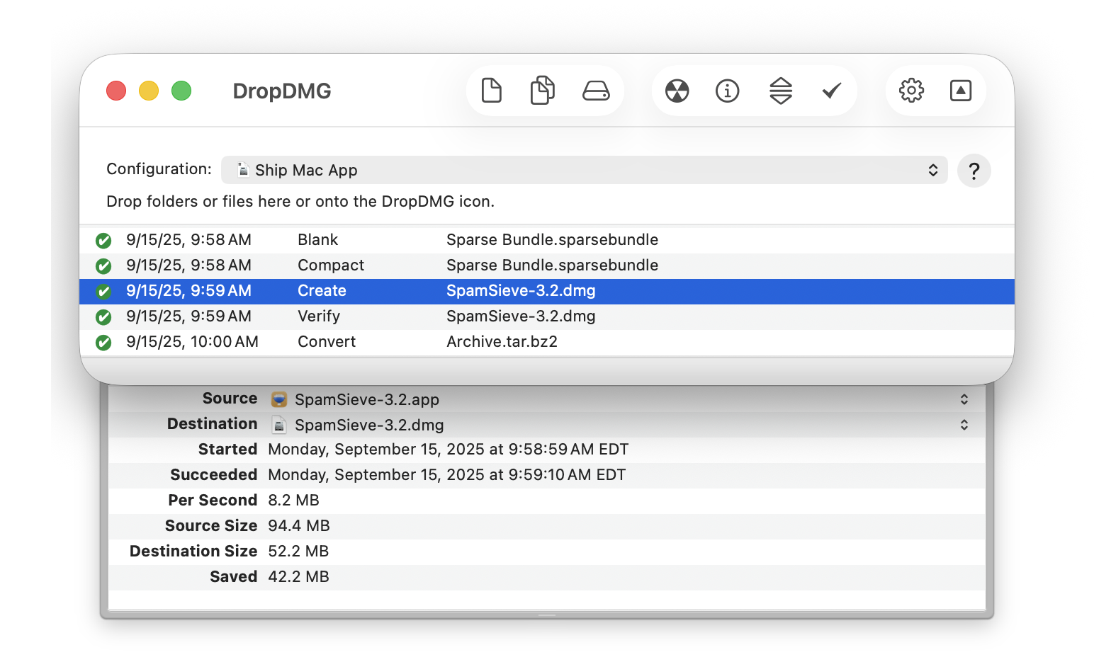 dropdmg window detail drawer