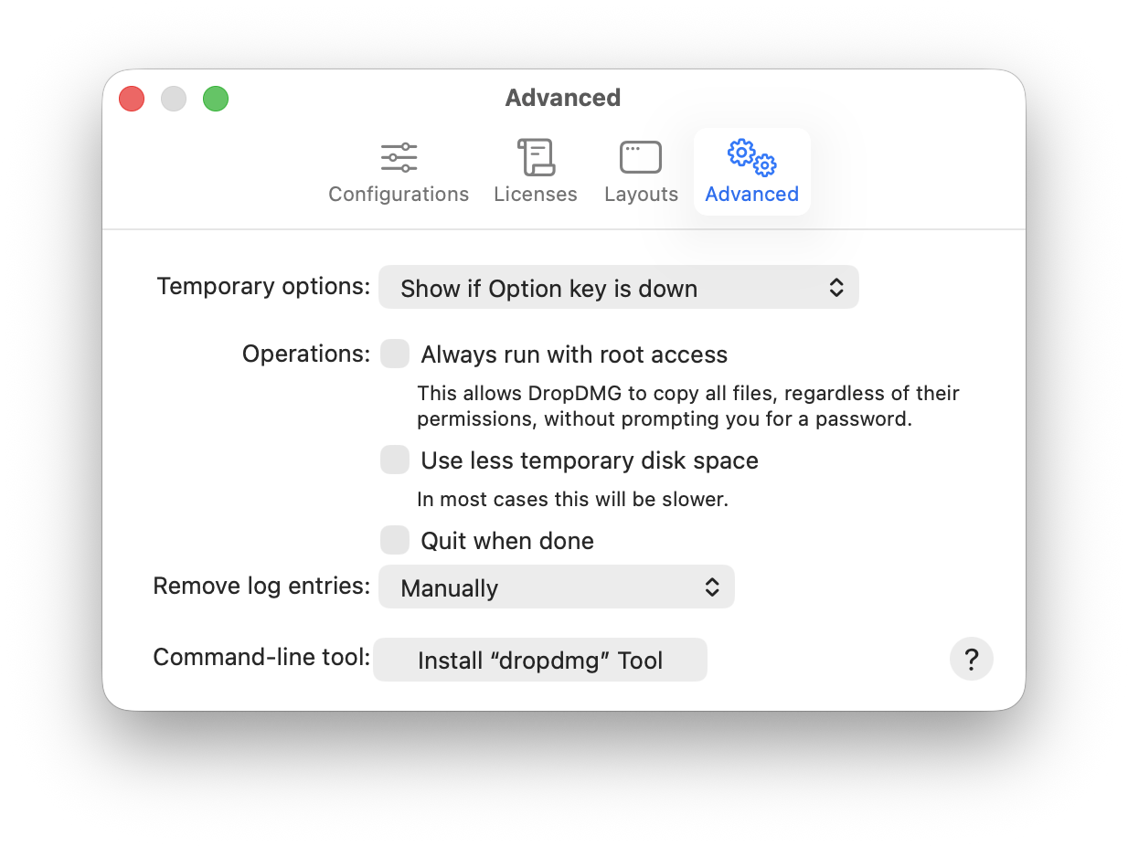 preferences advanced