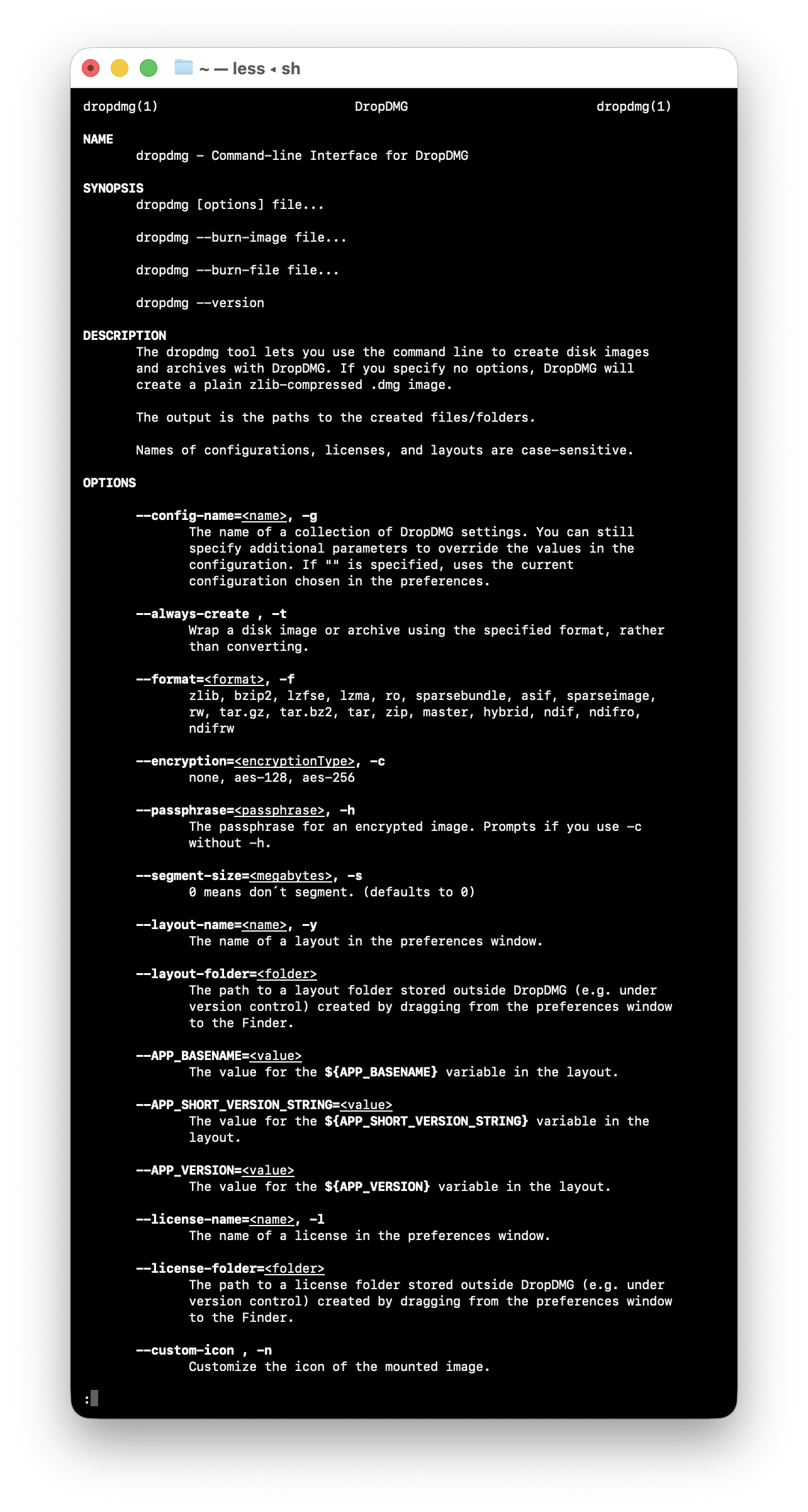 man page