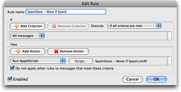 entourage move filter