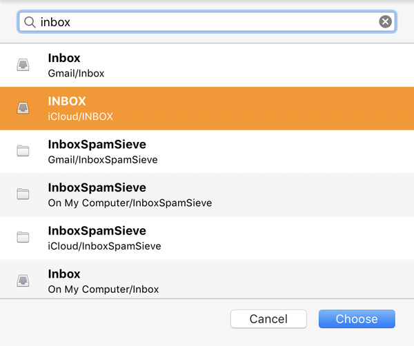 outlook 365 choose inbox