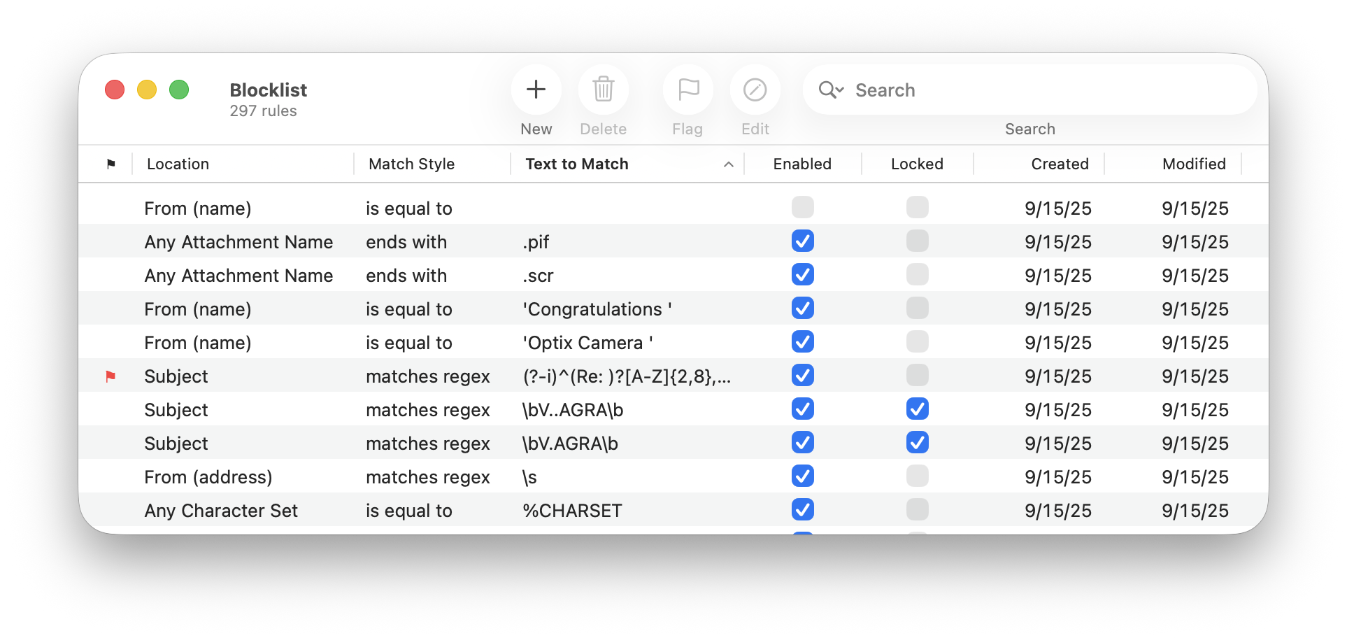 blocklist